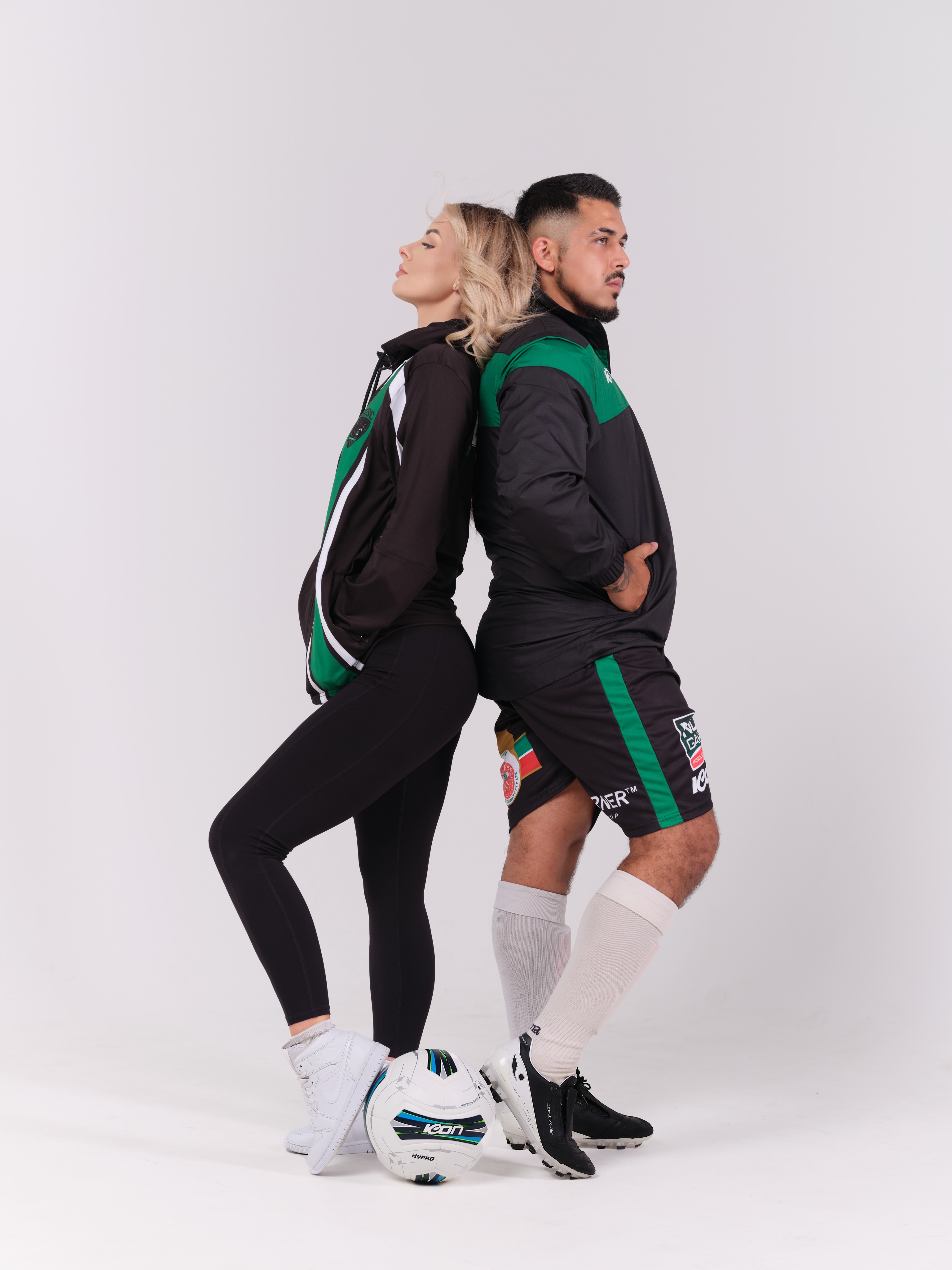 Athletes wearing ICON football clubwear
